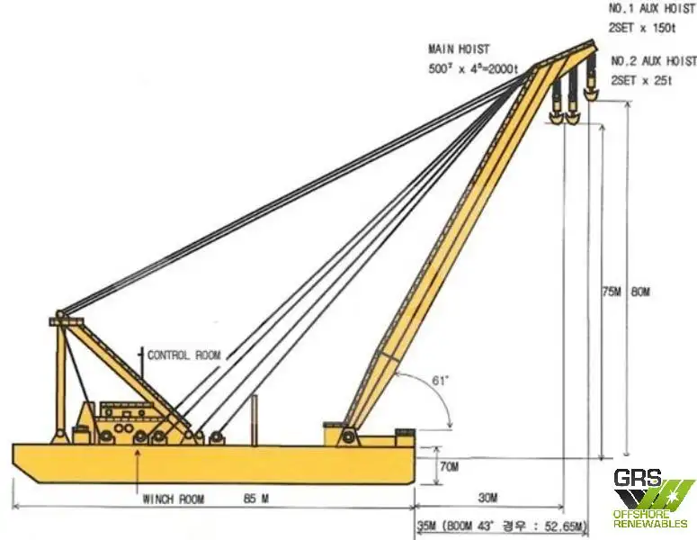 Tàu cẩu để bán