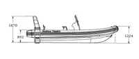 Thuyền phao cứng để bán