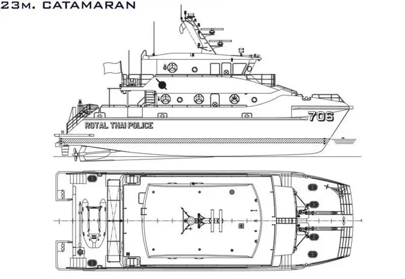 Tàu hai thân để bán